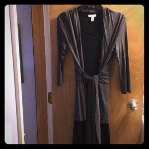 Black and grey dress